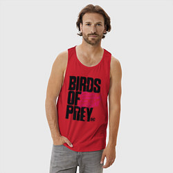 Майка мужская хлопок Birds of Prey logo, цвет: красный — фото 2