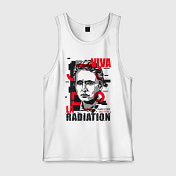 Майка мужская хлопок Marie Curie, цвет: белый