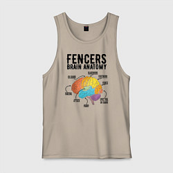 Мужская майка Fences Brain Anatomy