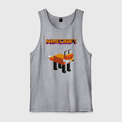 Мужская майка Minecraft - лиса