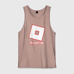 Майка мужская хлопок ROBLOX, цвет: пыльно-розовый