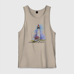 Мужская майка Crisp Point Lighthouse