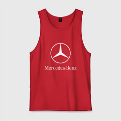 Майка мужская хлопок MERCEDES, цвет: красный