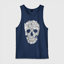 Мужская майка ЧЕРЕП ИЗ КОТИКОВ