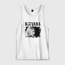 Майка мужская хлопок NIRVANA, цвет: белый