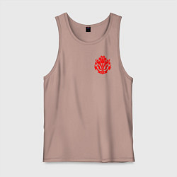 Майка мужская хлопок OVERLORD, цвет: пыльно-розовый