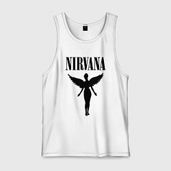 Майка мужская хлопок NIRVANA, цвет: белый