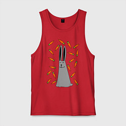 Мужская майка Кролик в морковке