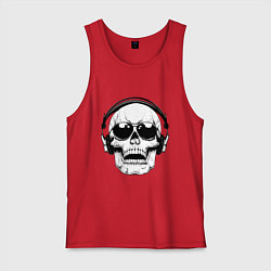 Мужская майка Skull Music lover