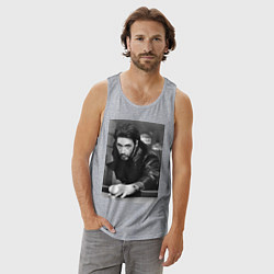 Майка мужская хлопок Аль Пачино, цвет: меланж — фото 2