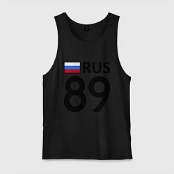 Майка мужская хлопок RUS 89, цвет: черный