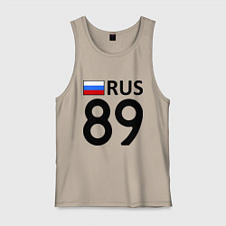 Майка мужская хлопок RUS 89, цвет: миндальный