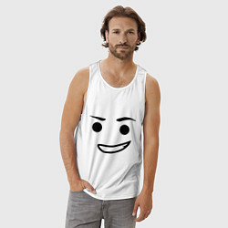 Майка мужская хлопок Emmet, цвет: белый — фото 2