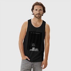 Майка мужская хлопок Ты беспощадна, цвет: черный — фото 2