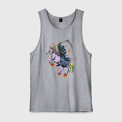 Мужская майка Смерть на единороге