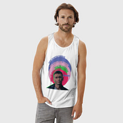 Майка мужская хлопок Brassic Fuck Quinoa Vinnie, цвет: белый — фото 2