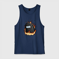 Мужская майка Among Us fire