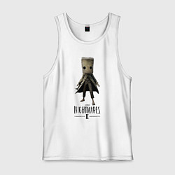 Майка мужская хлопок Little Nightmares 2, цвет: белый
