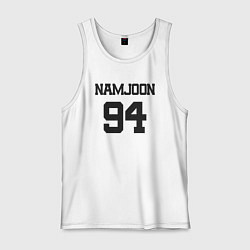 Майка мужская хлопок BTS - Namjoon RM 94, цвет: белый