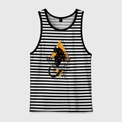 Мужская майка Cat in flowers