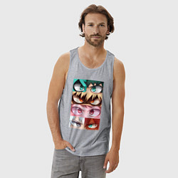 Майка мужская хлопок MY HERO ACADEMIA MHA, цвет: меланж — фото 2