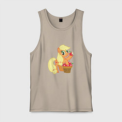 Майка мужская хлопок Applejack, цвет: миндальный
