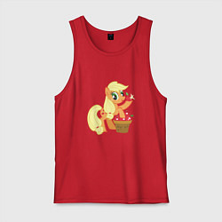Майка мужская хлопок Applejack, цвет: красный