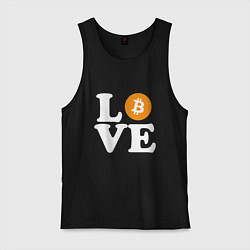 Мужская майка LOVE BITCOIN БИТКОИН БИТОК