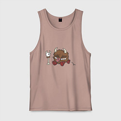 Майка мужская хлопок Честер dont starve, цвет: пыльно-розовый