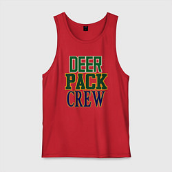 Майка мужская хлопок Deer Pack Crew, цвет: красный