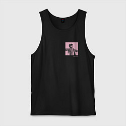 Майка мужская хлопок EUPHORIA BTS PINK Edition, цвет: черный