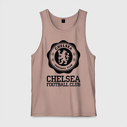 Майка мужская хлопок Chelsea FC: Emblem, цвет: пыльно-розовый