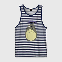 Мужская майка Тоторо под зонтом