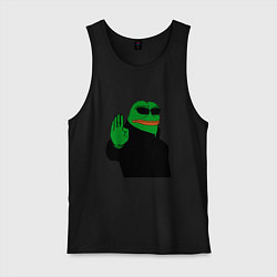 Майка мужская хлопок Pepe stop, цвет: черный
