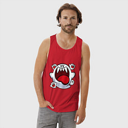 Майка мужская хлопок Mario Bu, цвет: красный — фото 2