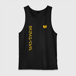 Майка мужская хлопок WU TANG CLAN LOGO YELLOW, цвет: черный