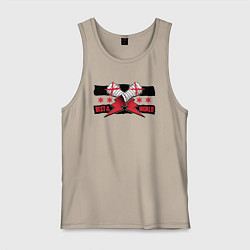 Майка мужская хлопок CM Punk AEW BITW, цвет: миндальный