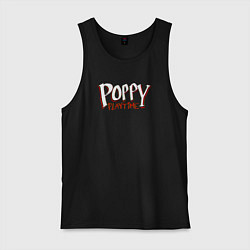 Майка мужская хлопок Poppy Playtime Logo, цвет: черный