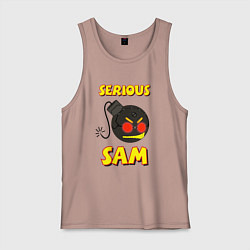 Мужская майка Serious Sam Bomb Logo