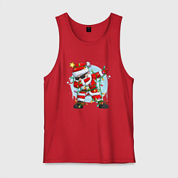 Мужская майка DAB SANTA CLAUS В ГЕРЛЯНДЕ