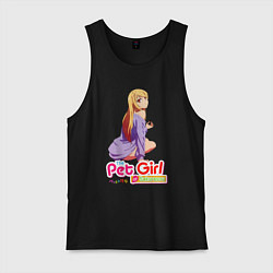 Майка мужская хлопок Pet girl of sakurasou, цвет: черный