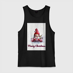 Мужская майка Рождественский гномик