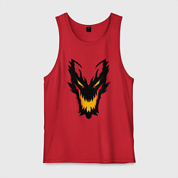 Майка мужская хлопок ЛИЦО SHADOW FIEND DOTA2, цвет: красный