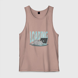 Мужская майка Загрузка Кот программист