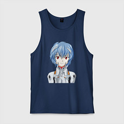 Мужская майка Neon Genesis Evangelion Рей