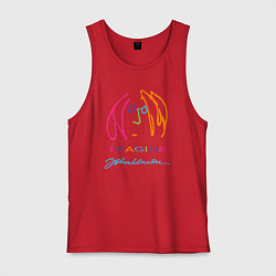 Мужская майка Джон Леннон Автопортрет Автограф