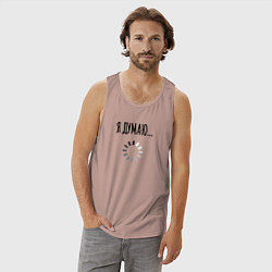 Майка мужская хлопок Я Думаю, цвет: пыльно-розовый — фото 2