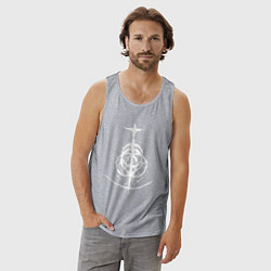 Майка мужская хлопок ELDEN RING LOGO ЭЛДЕН РИНГ, цвет: меланж — фото 2