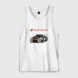 Майка мужская хлопок Audi Motorsport Racing team, цвет: белый