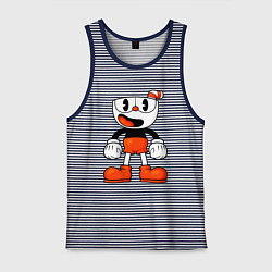 Мужская майка Cuphead красная чашечка